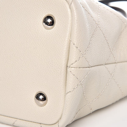 Chanel Grained Calfskin Shopping Fever Tote White 12 of 12