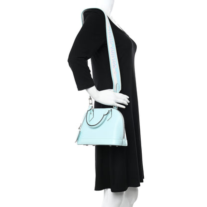 Louis Vuitton Epi Jacquard Alma BB Lagoon Blue 2 of 9