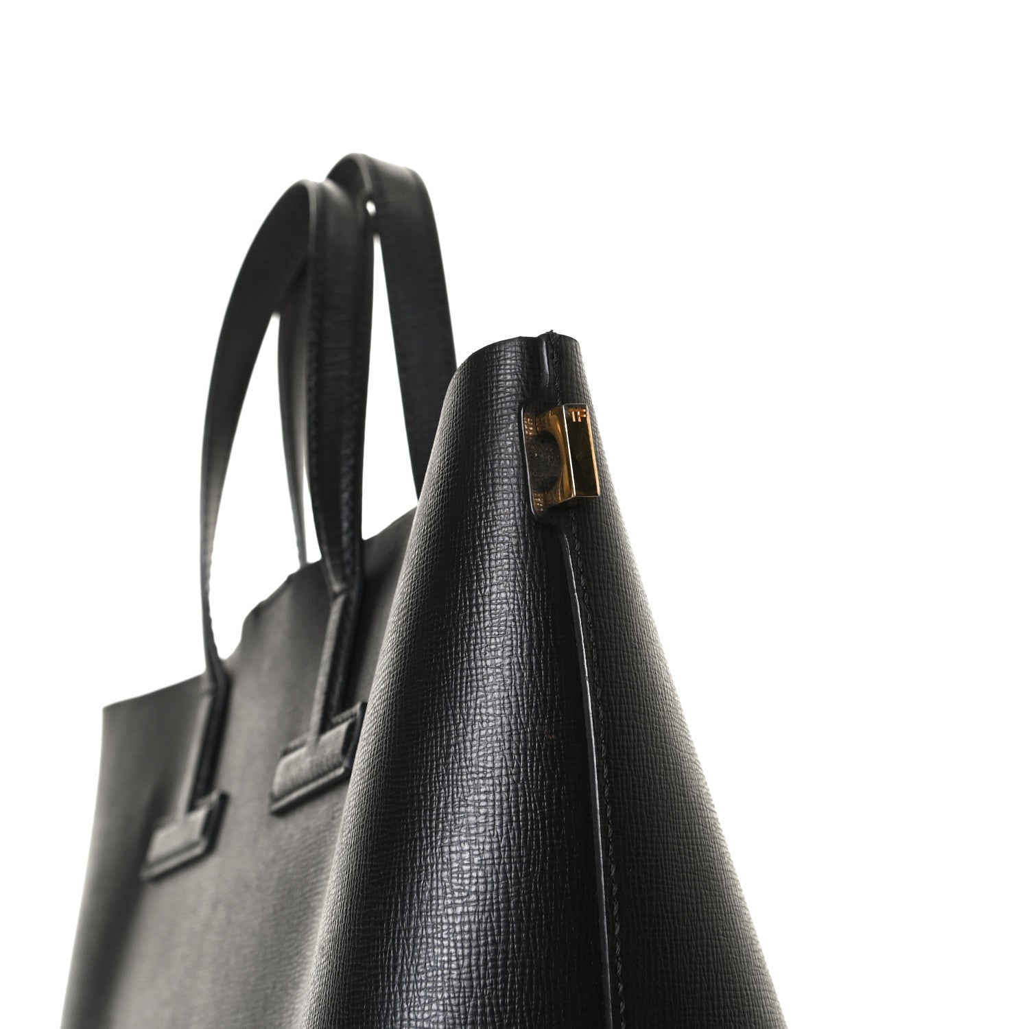 Tom Ford Saffiano Mini T Tote Black 15 of 16