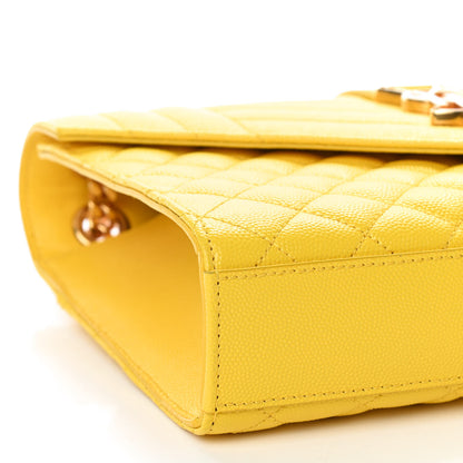 Saint Laurent Grain De Poudre Textured Mixed Matelasse Triquilt Medium Monogram Satchel Mimosa 5 of 8