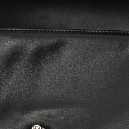 Chanel Lambskin Quilted Medium Boy Flap Black 13 of 16