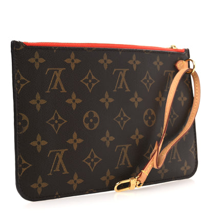 Louis Vuitton Monogram Neverfull MM GM Pochette Piment 3 of 8