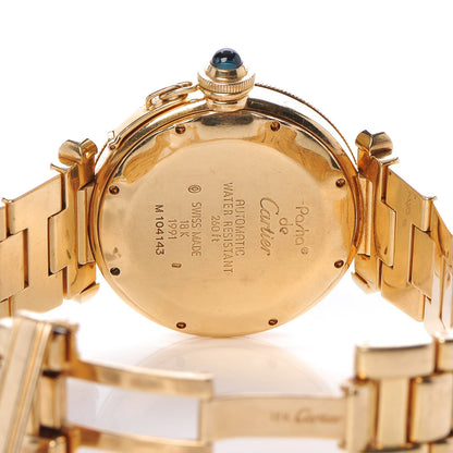 Cartier 18K Yellow Gold 38mm Pasha C Automatic Watch 5 of 9