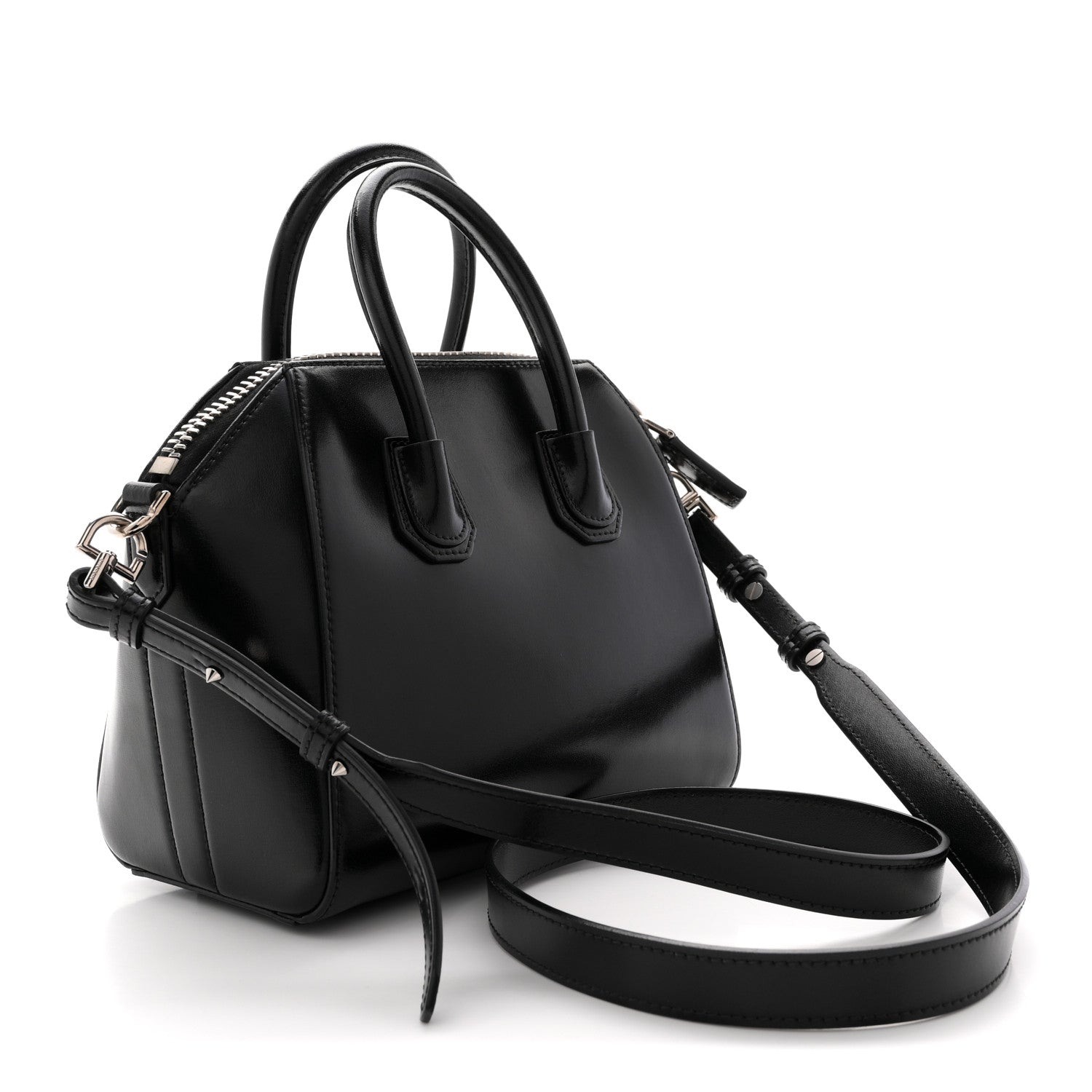 Givenchy Shiny Lord Calfskin Mini Antigona Black 4 of 12