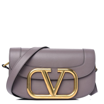 Valentino Garavani Calfskin Supervee Shoulder Bag Clay 1 of 10