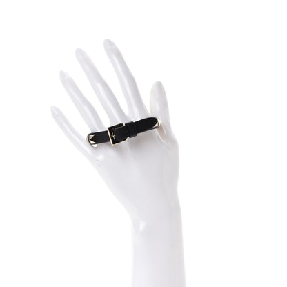 Valentino Garavani Vitello Rockstud Bracelet Black 2 of 4