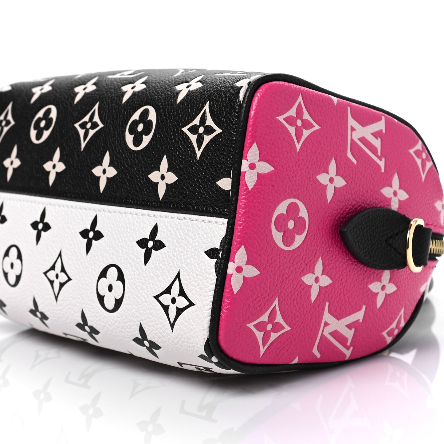 Empreinte Monogram Spring in the City Speedy Bandouliere 20 Black White Pink
