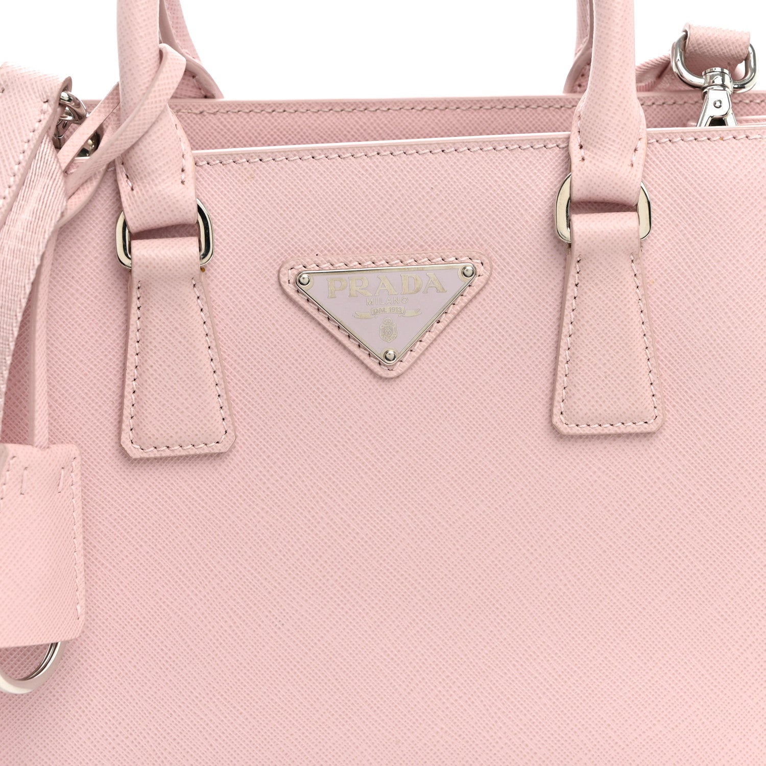 Prada Saffiano Lux Micro Galleria Shoulder Bag Alabastro 7 of 9