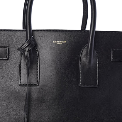 Saint Laurent Calfskin Large Sac De Jour Carryall Black 7 of 9