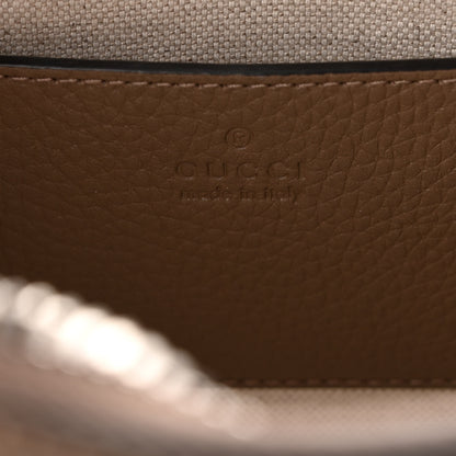 Gucci Piuma Calfskin Jumbo GG Embossed Mini Duffle Bag Good Taupe 6 of 10