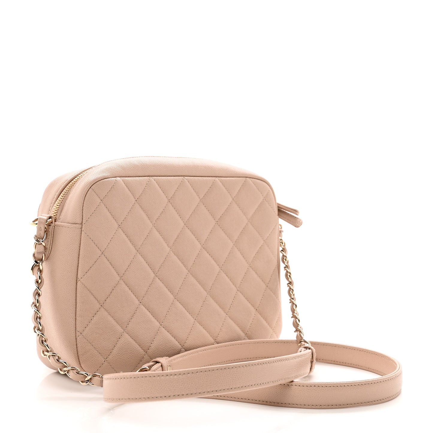 Caviar Quilted Medium Business Affinity Camera Case Light Pink