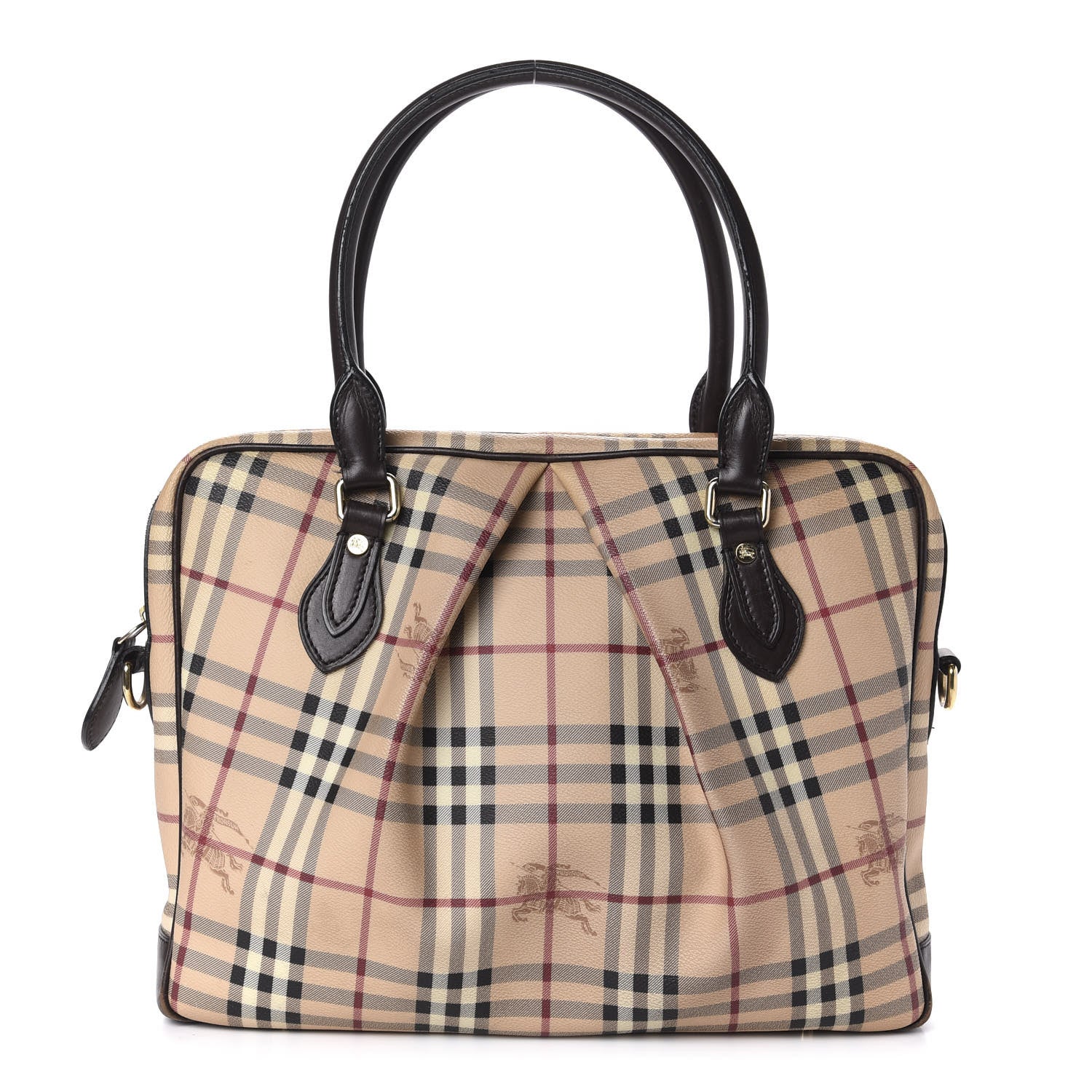 Burberry Haymarket Check Shoulder Bag Chocolate 1 of 12