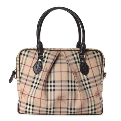 Burberry Haymarket Check Shoulder Bag Chocolate 1 of 12