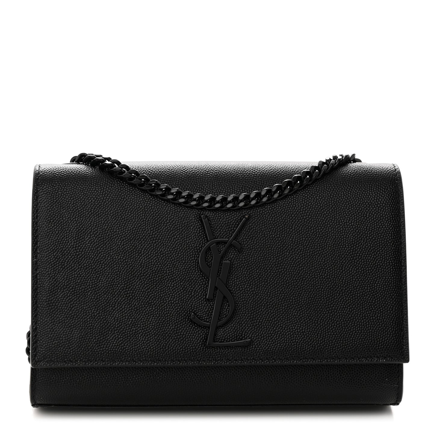 Grain De Poudre Small Monogram Monochrome Kate Satchel Black