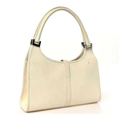 Gucci Canvas Bardot Shoulder Bag White 3 of 12
