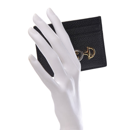 Gucci Grainy Calfskin Zumi Card Holder Black 2 of 6