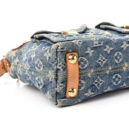 Louis Vuitton Monogram Denim Baggy PM Blue 6 of 10