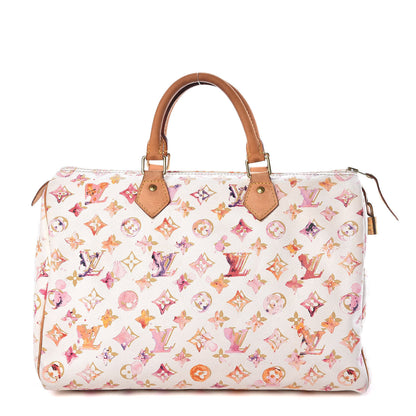Louis Vuitton Watercolor Aquarelle Speedy 35 White 1 of 15