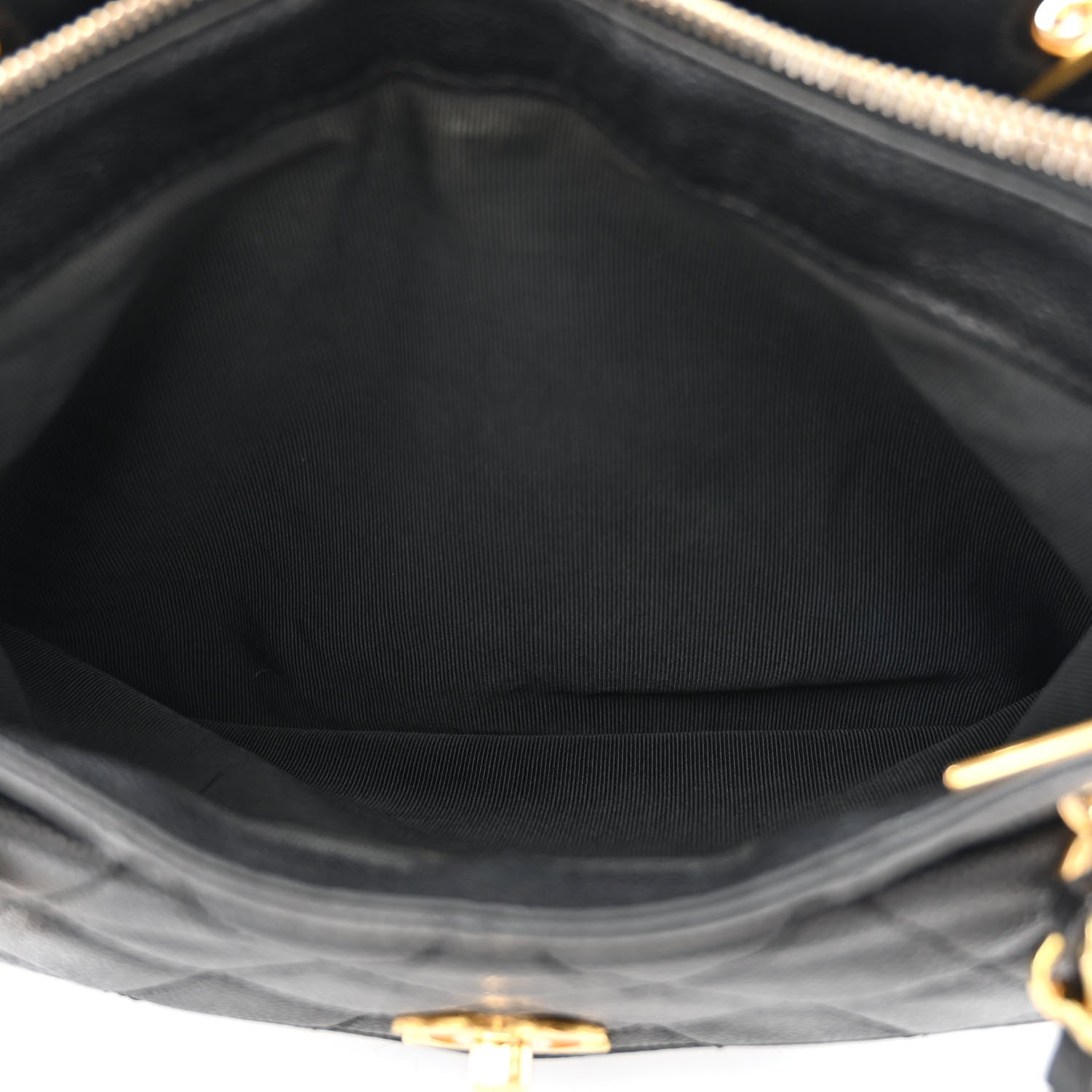 Chanel Caviar Quilted Pocket Shopping Tote Black 9 of 15