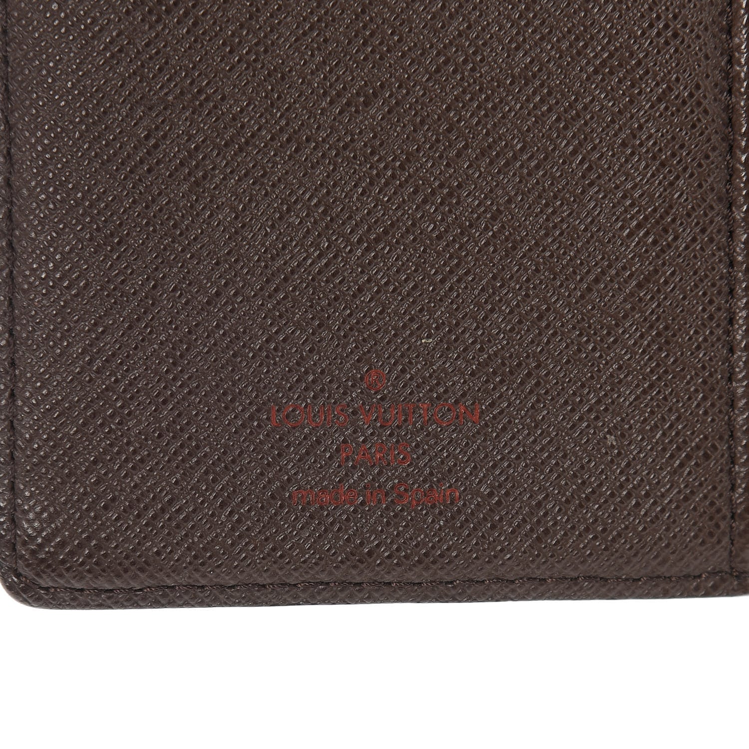 Louis Vuitton Damier Ebene Checkbook Cover Wallet 6 of 11