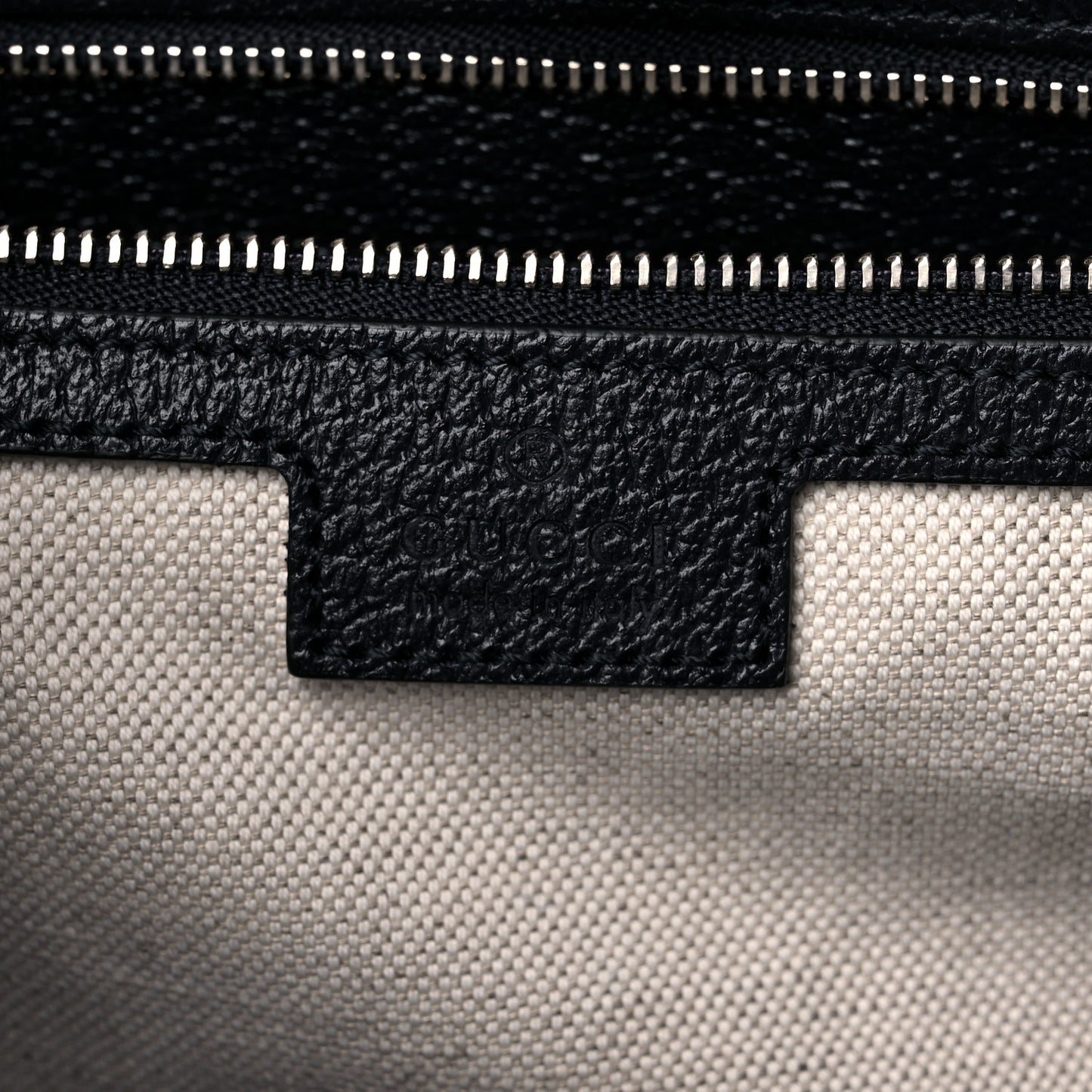 GG Supreme Monogram Textured Calfskin Web Medium Ophidia Shopping Tote Beige Blue