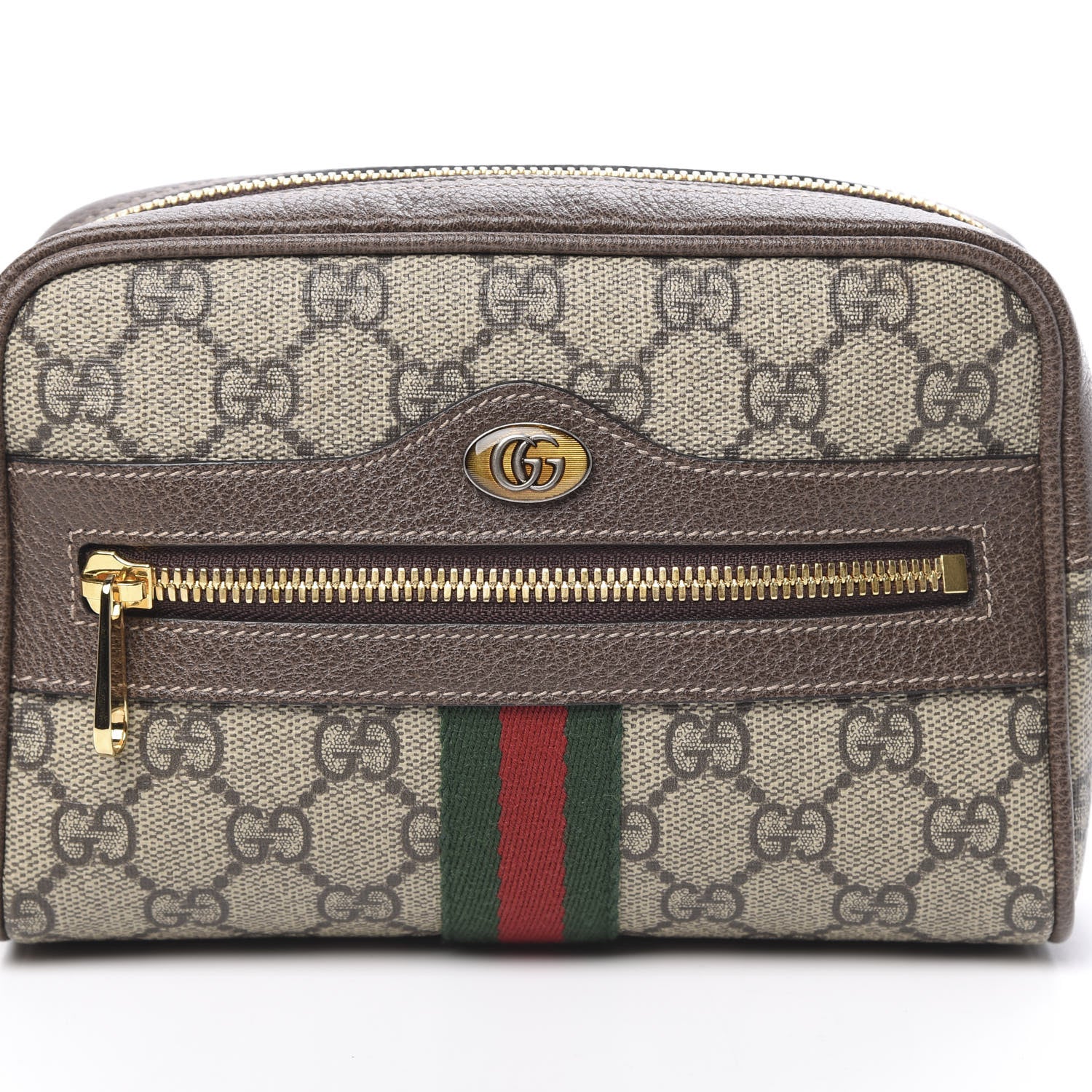 Gucci GG Supreme Monogram Web Small Ophidia Belt Bag 95 38 Dark Brown 7 of 9