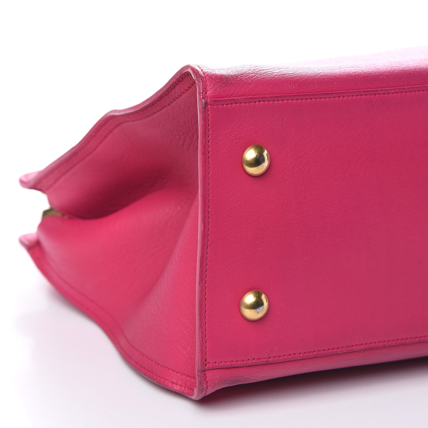 Calfskin Small Classic Y Cabas Fuchsia