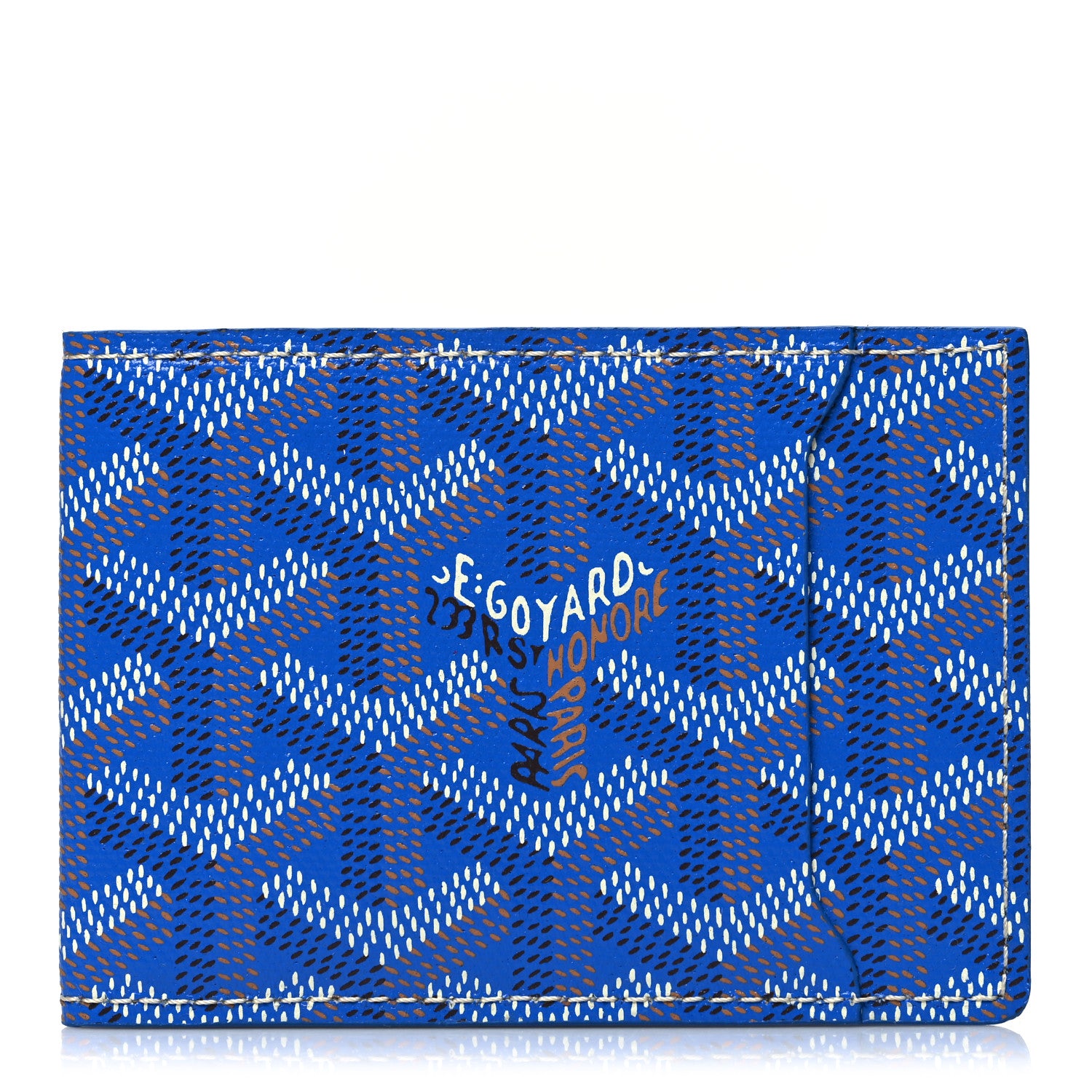 Goyard Goyardine Multi Slot Bi-Fold Wallet Sky Blue 1 of 10
