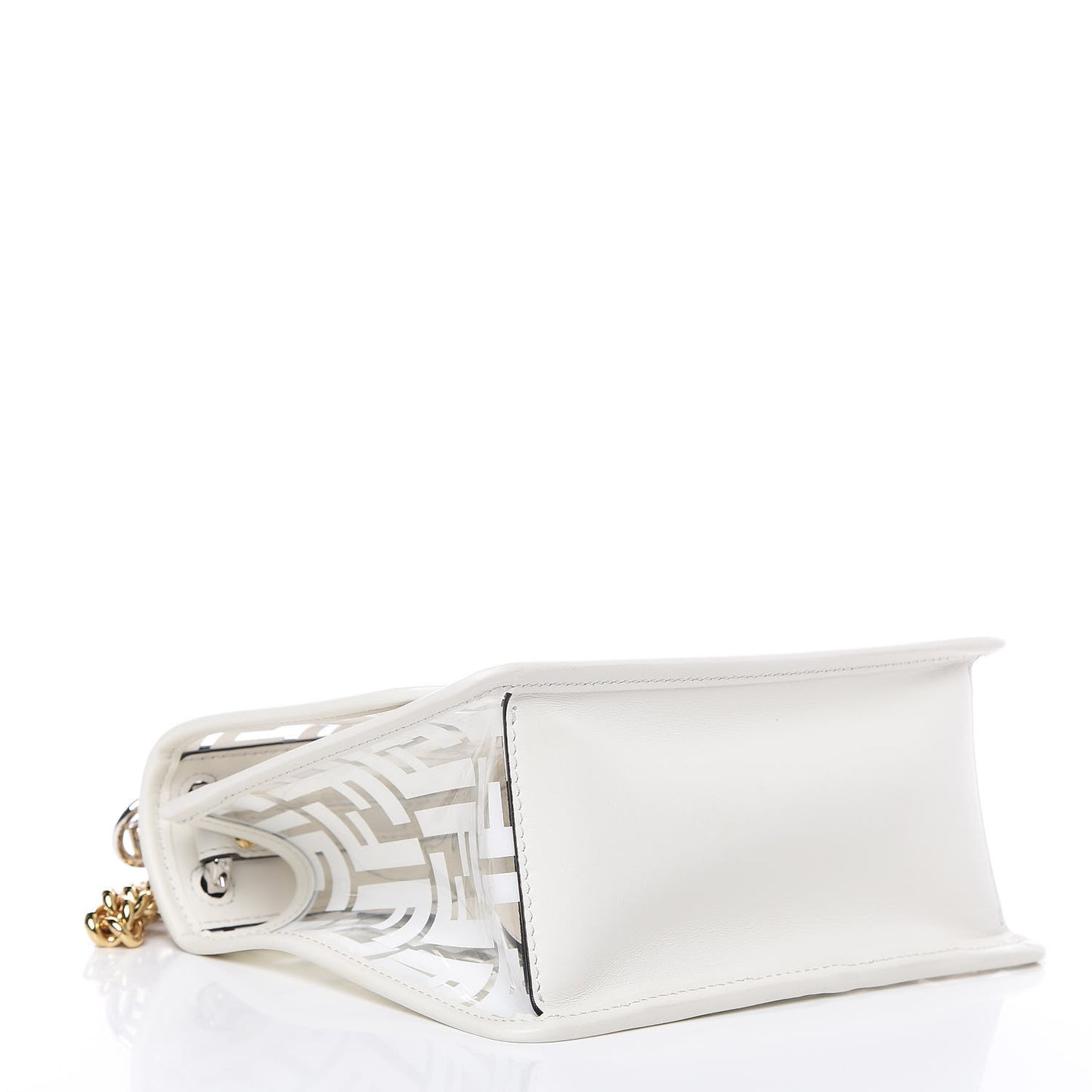 TPU FF Vitello Century F is Fendi Small Kan I Shoulder Bag White