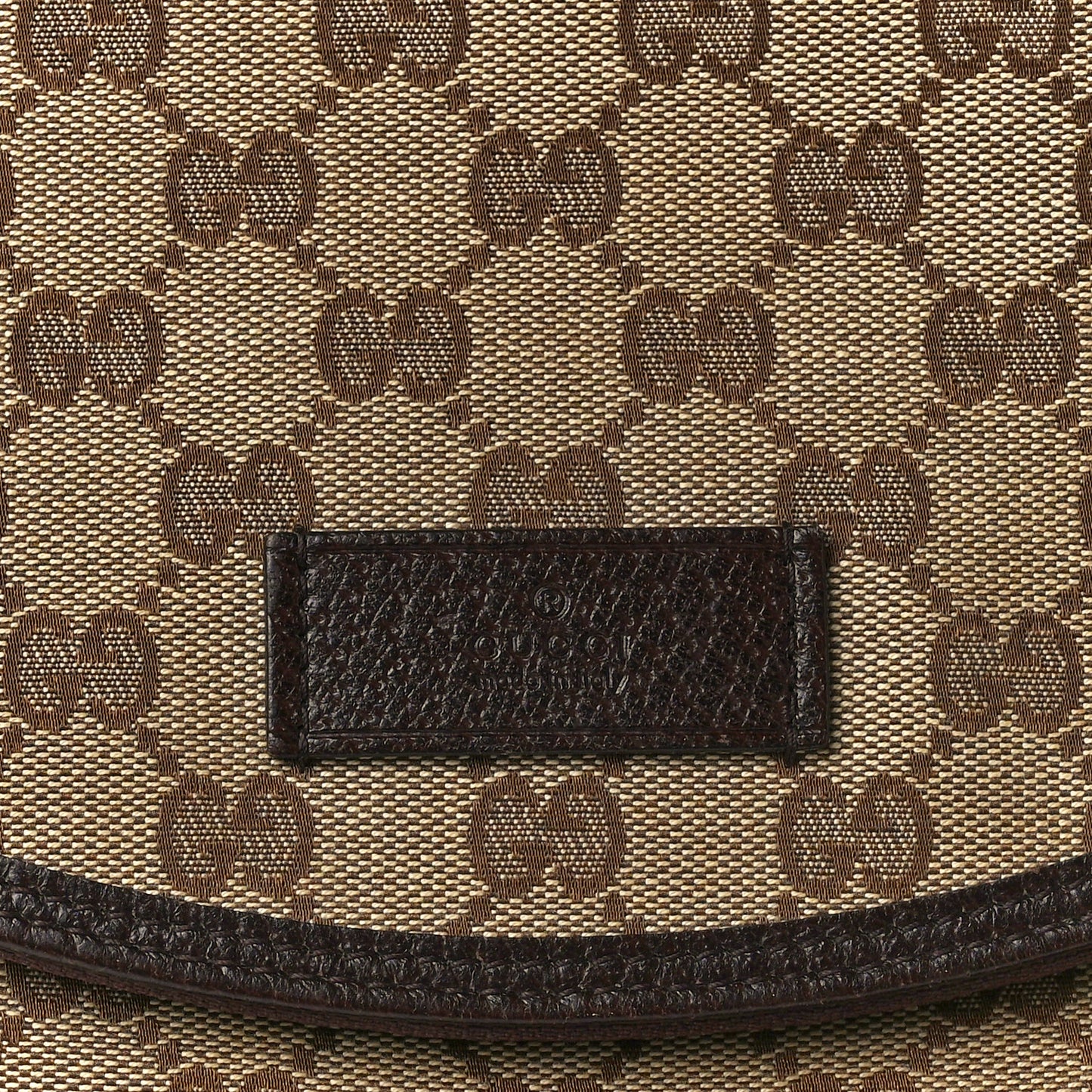 Monogram Natural Pigskin Large Diaper Bag Beige Ebony Cocoa Dark Chocolate