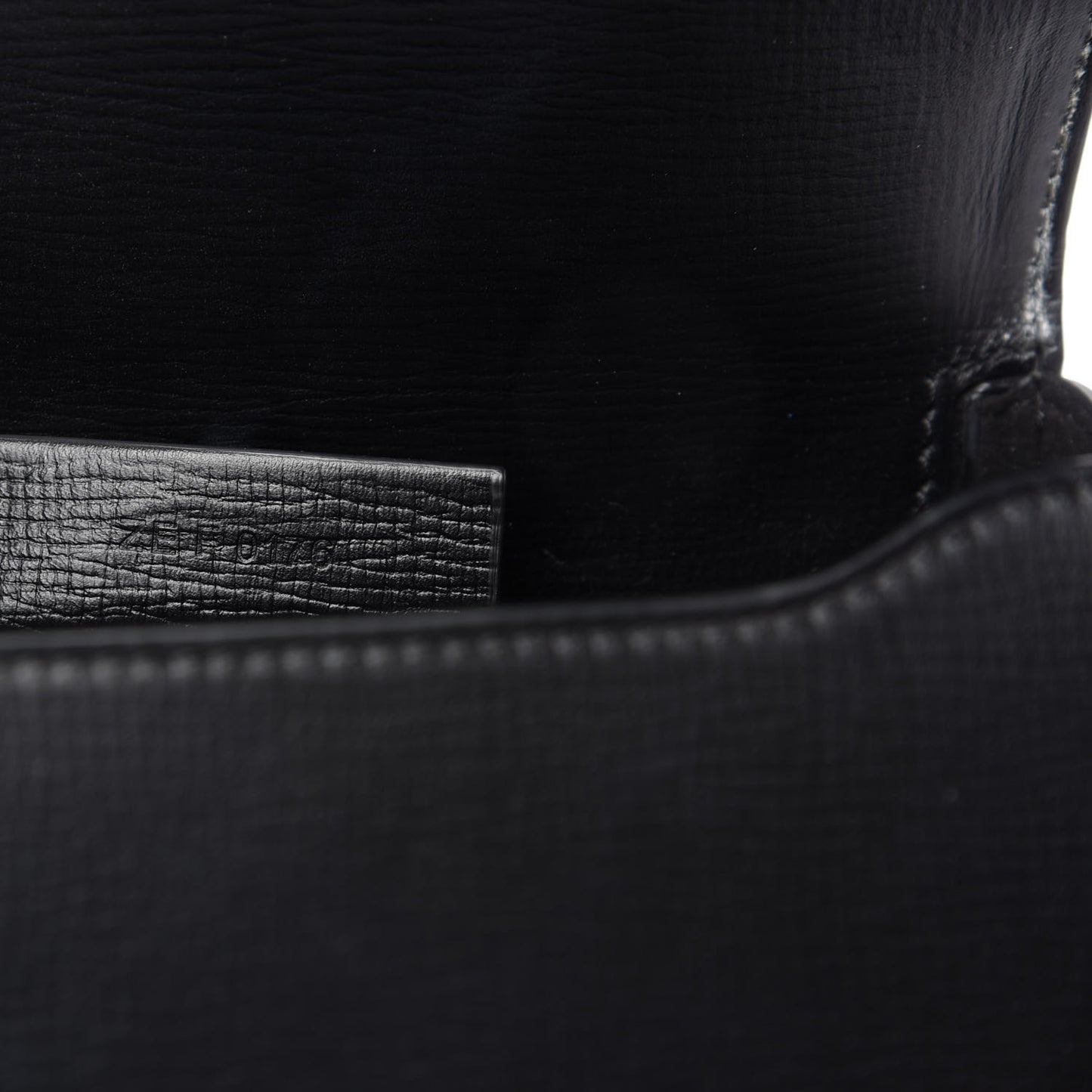 Textured Calfskin Mini Pandora Box Chain Crossbody Bag Black
