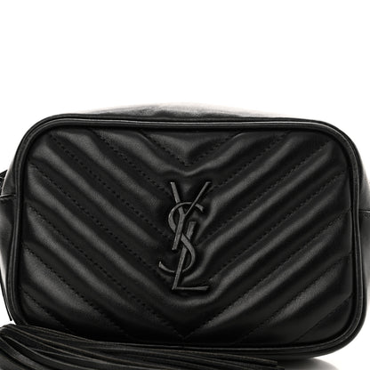 Saint Laurent Calfskin Matelasse Monogram Lou Belt Bag Black 7 of 9
