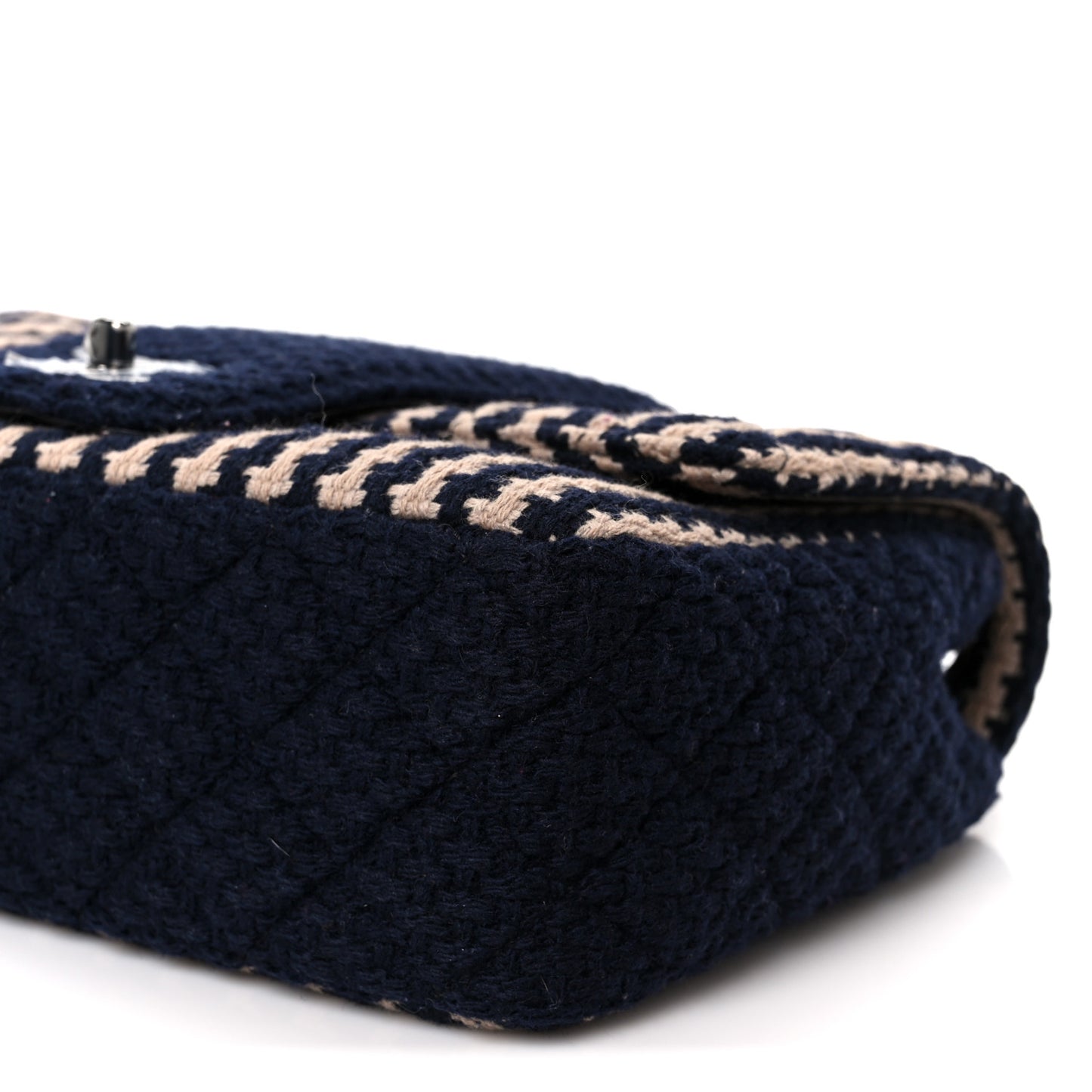 Tweed Medium Elementary Chic Flap Blue Beige
