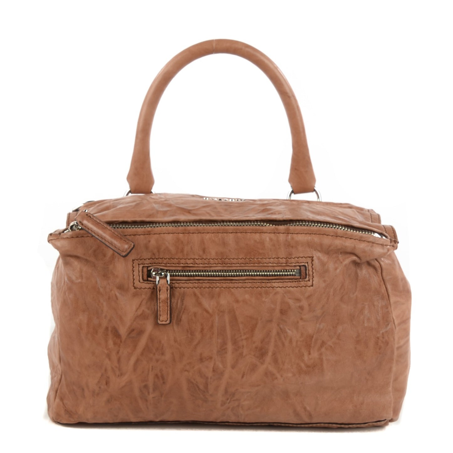 Tumbled Sheepskin Medium Pandora Bag Medium Brown