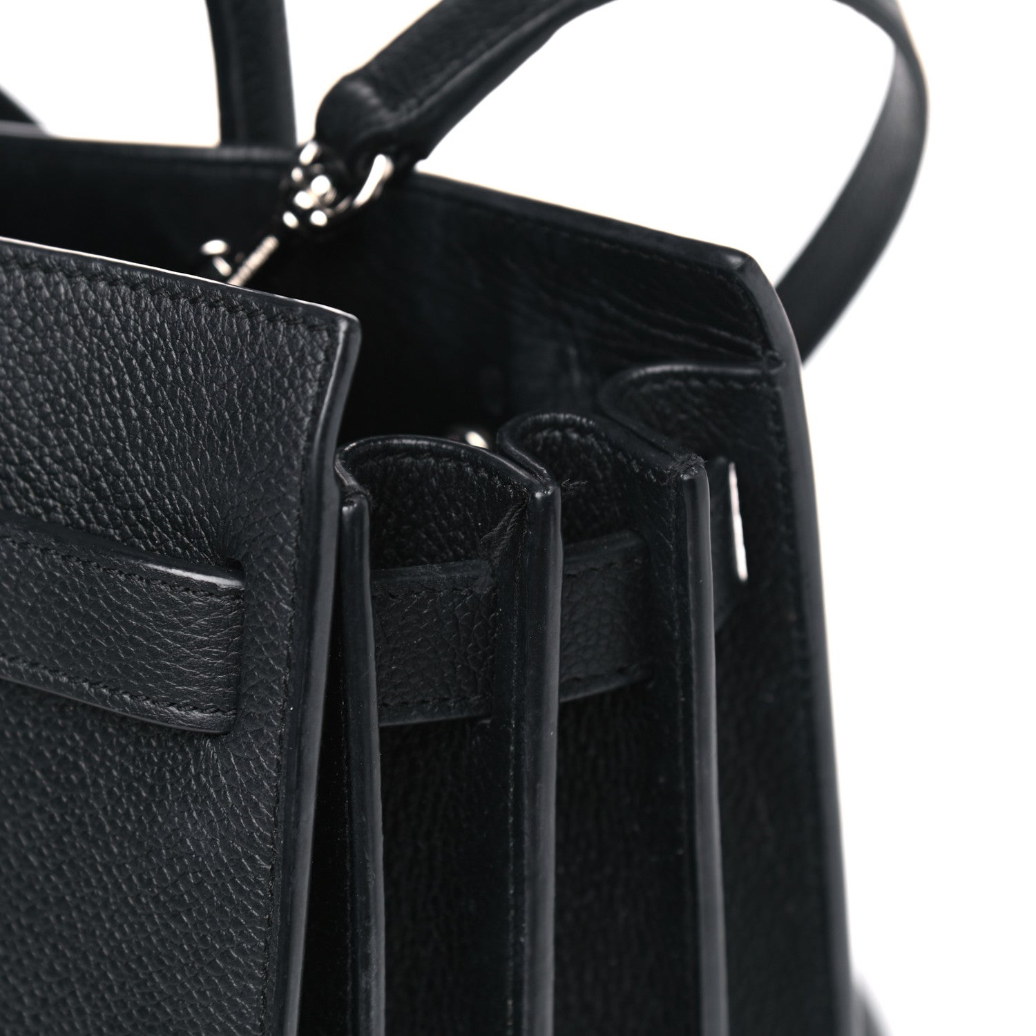 Saint Laurent Grained Calfskin Small Sac De Jour Black 10 of 10