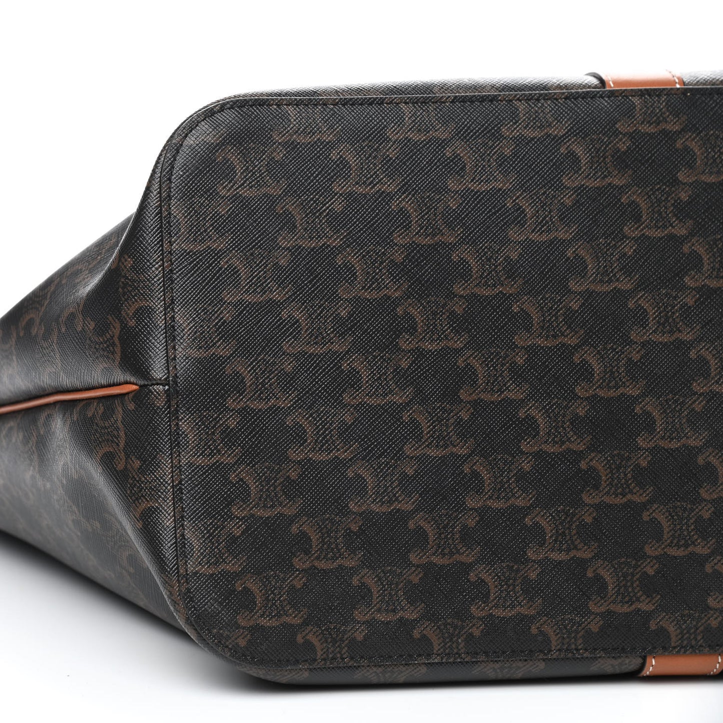Triomphe Canvas Medium Cabas Bag Tan