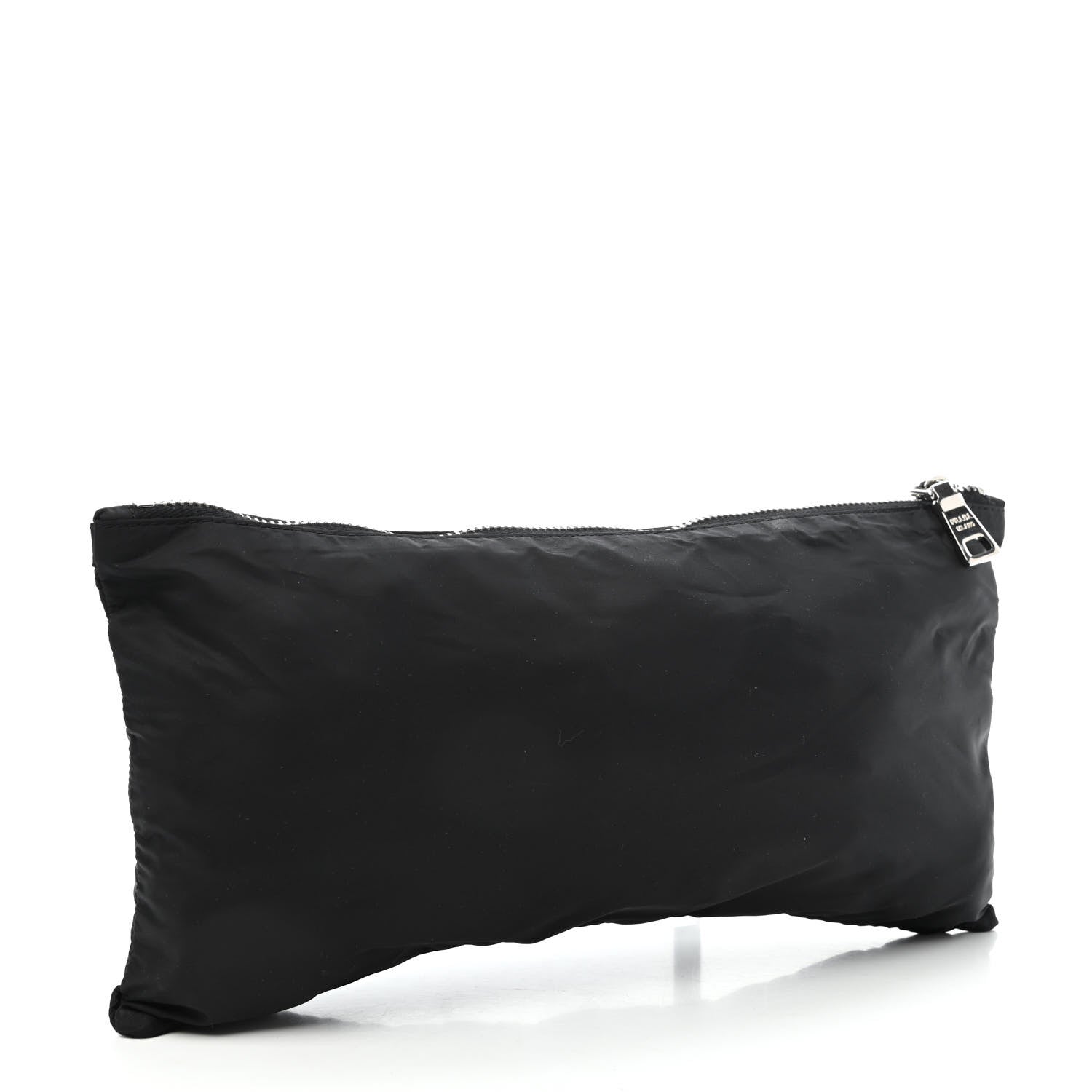 Prada Tessuto Nylon Small Flat Pouch Black 2 of 4