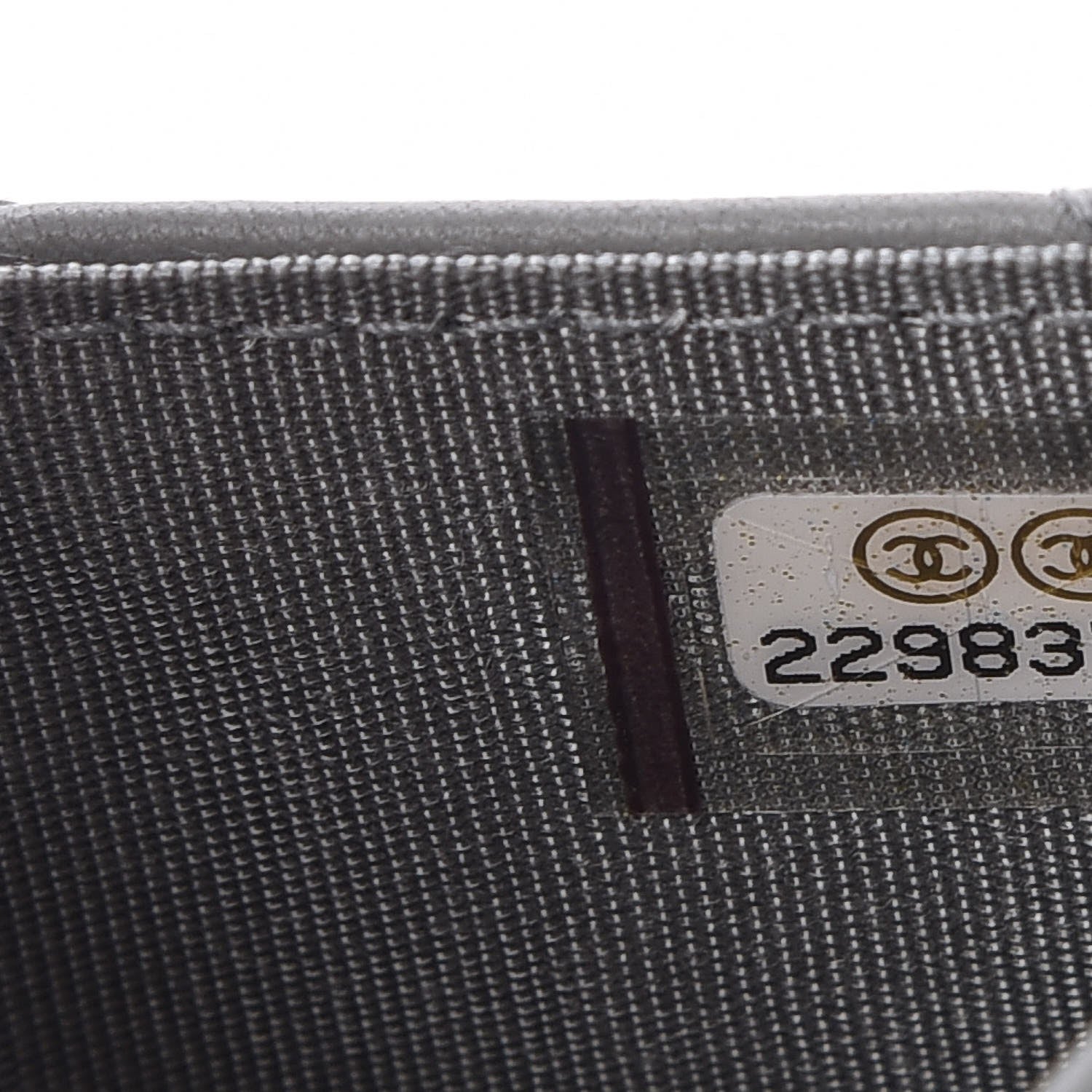 Chanel Lambskin Quilted Boy Card Holder Wallet Grey 8 of 11