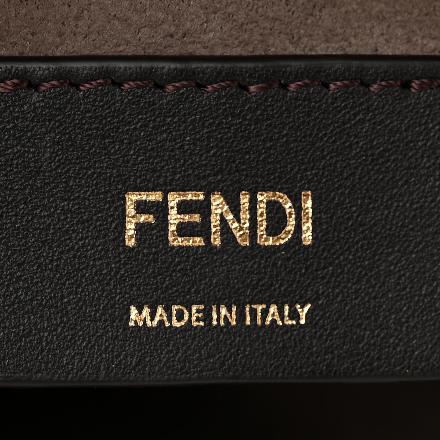 Vitello Liberty F is Fendi Bi-Color FF 1974 Embossed Mini Mon Tresor Bucket Bag Maya Black