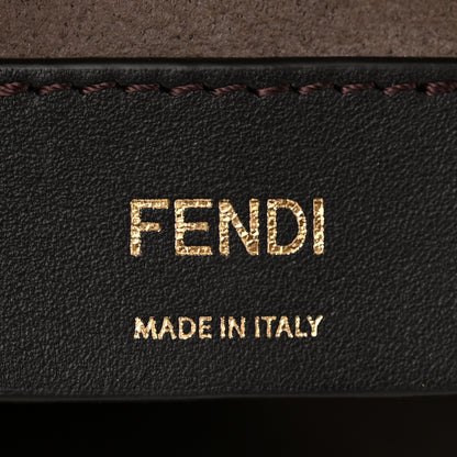 Fendi Vitello Liberty F is Fendi Bi-Color FF 1974 Embossed Mini Mon Tresor Bucket Bag Maya Black 6 of 11