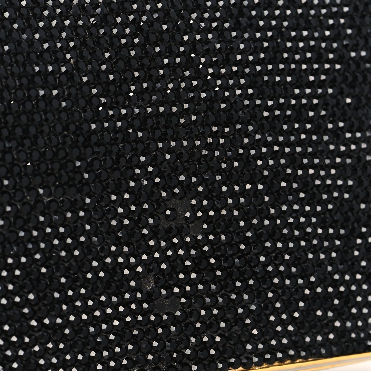 Swarovski Crystal Minaudiere Clutch Black
