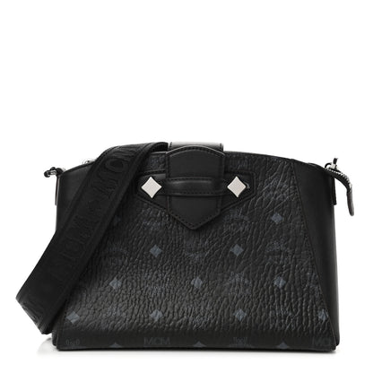 MCM Visetos Small Essential Crossbody Bag Black 1 of 4