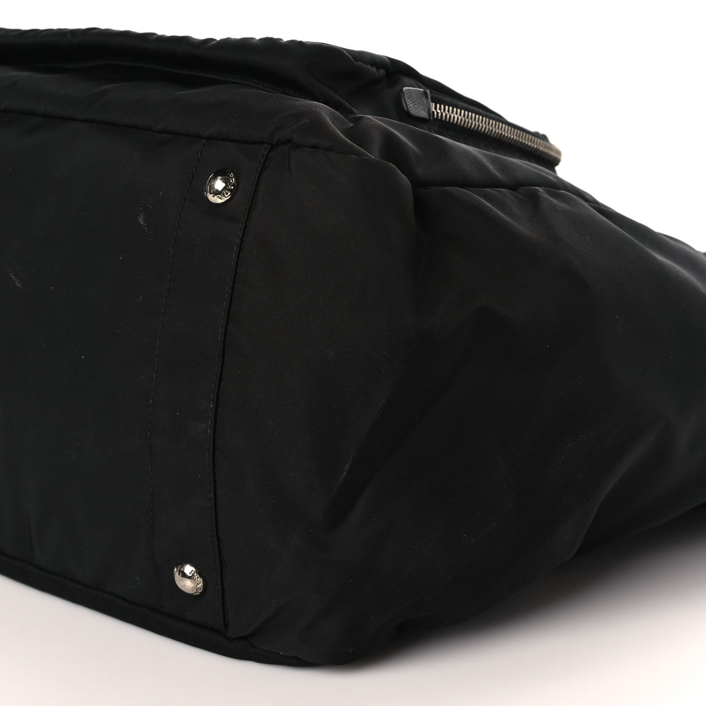 Tessuto Nylon Vela Diaper Bag Black