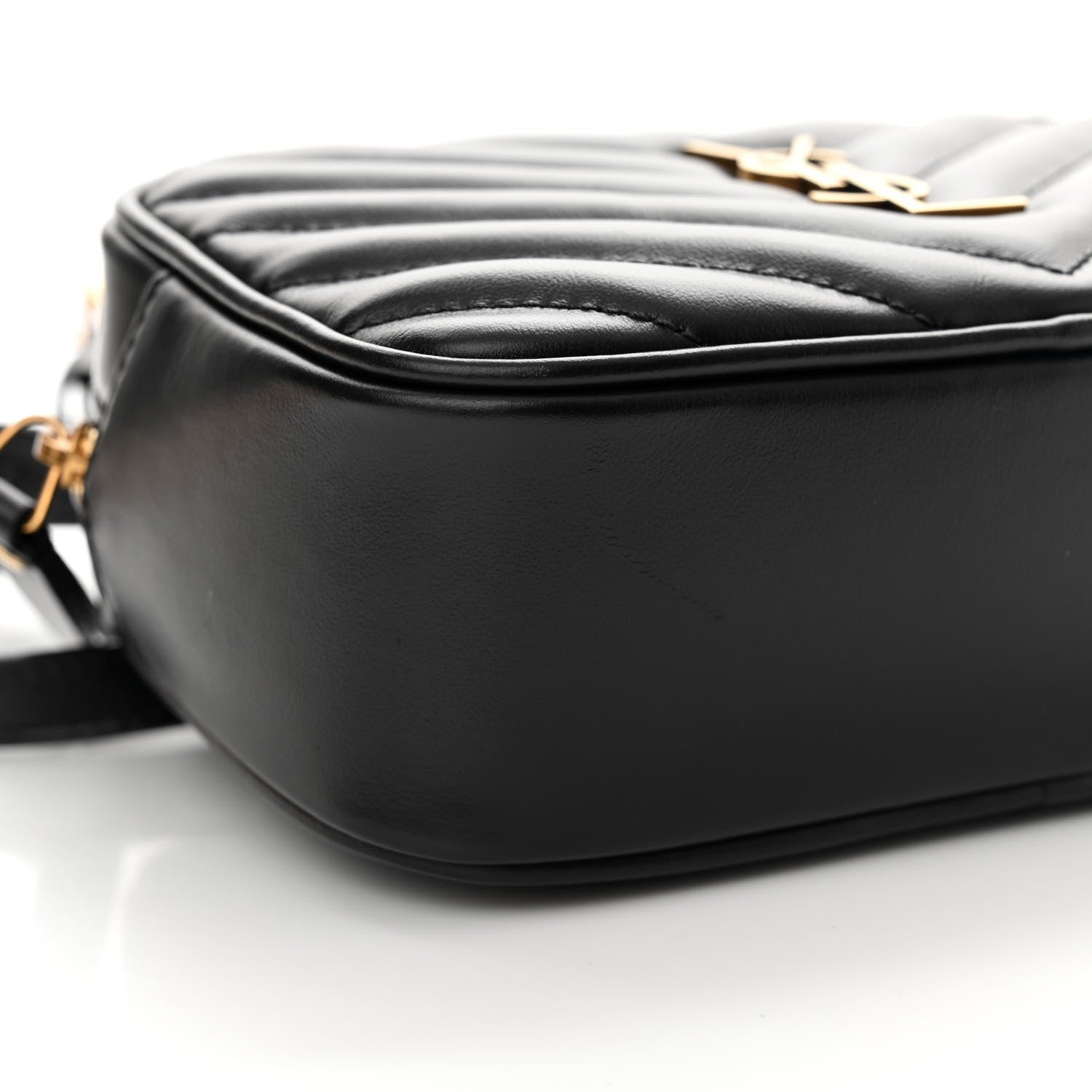 Saint Laurent Calfskin Matelasse Monogram Lou Belt Bag Black 9 of 11