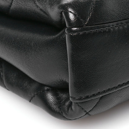 Chanel Lambskin Quilted Small CC Crystal Logo Chain Flap Black 9 of 10