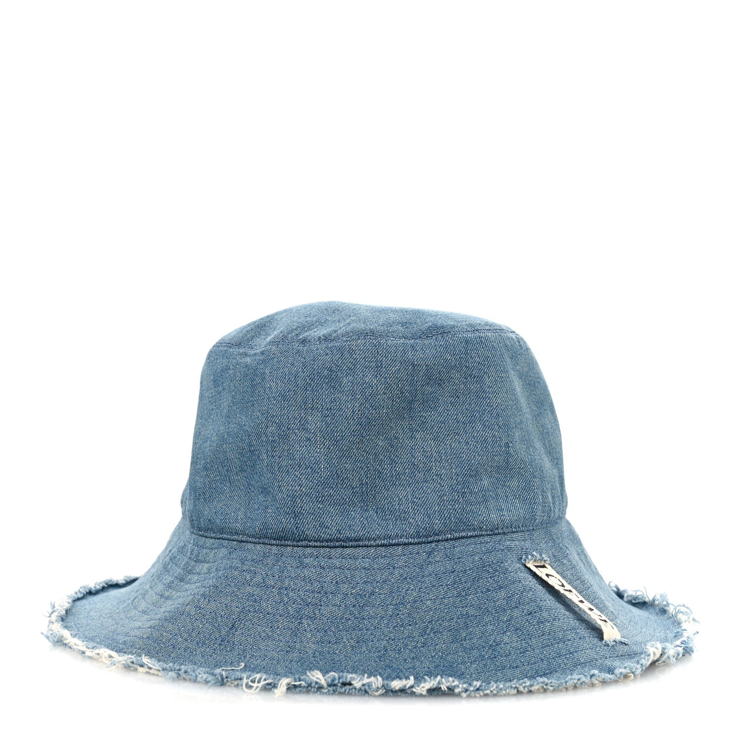 Loewe X PAULA'S IBIZA Denim Frayed Fisherman Bucket Hat 59 Blue 1 of 9