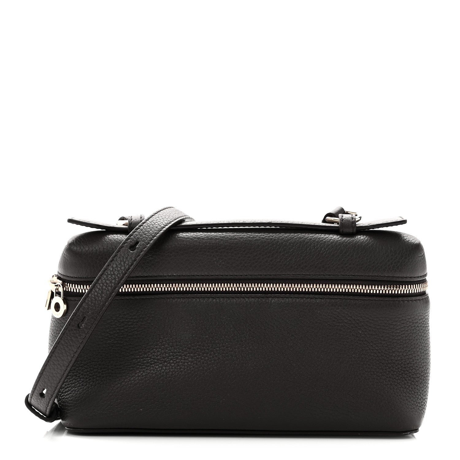 Loro Piana Grained Calfskin L19 Extra Pocket Pouch Dark Chocolate Liquorice 1 of 10