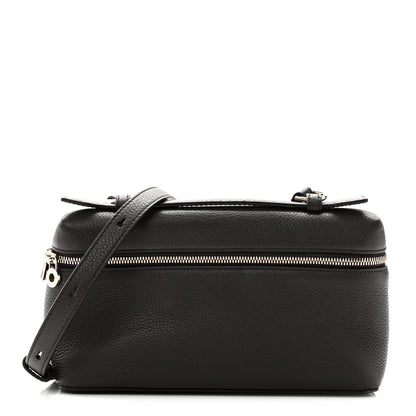 Loro Piana Grained Calfskin L19 Extra Pocket Pouch Dark Chocolate Liquorice 1 of 10