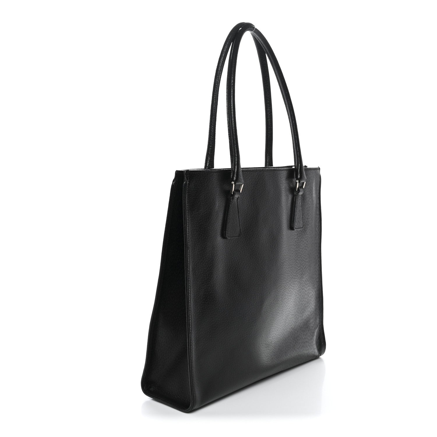 Prada Cinghiale Triangle Tote Black 1851998 – FASHIONPHILE