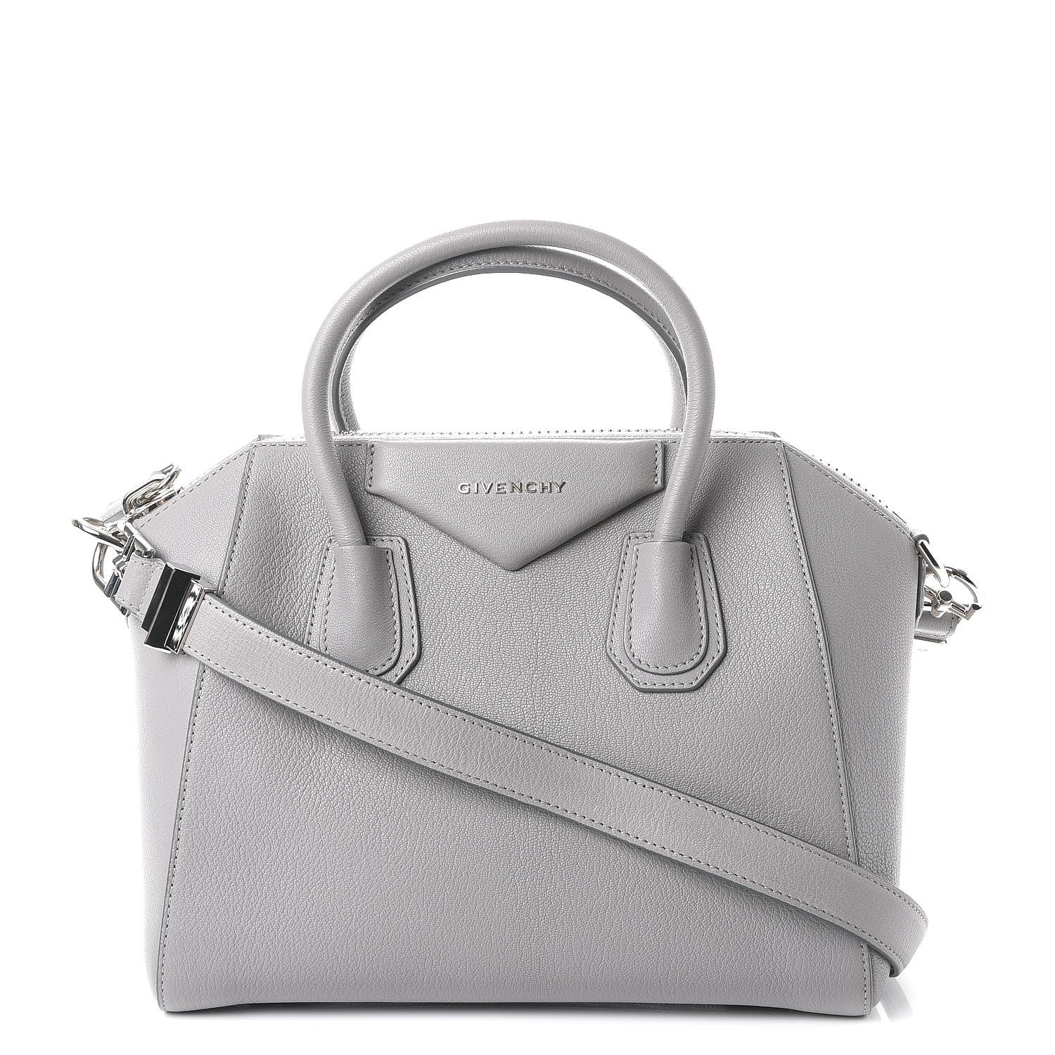 Givenchy Sugar Goatskin Small Antigona Pearl Grey 1 of 9